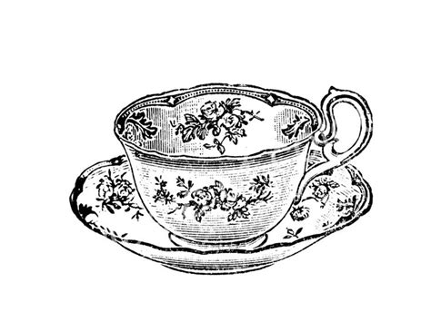 Vintage Tea Cup Clipart - Clip Art Library | Teapot tattoo, Tea cup ...