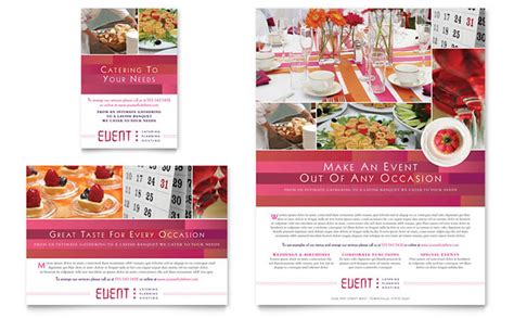 Corporate Event Planner & Caterer Flyer & Ad Template Design