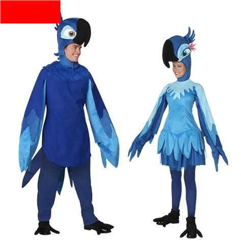 Adult Rio Blue Men Parrot Bird Animal Cosplay Costume-in Sexy Costumes ...