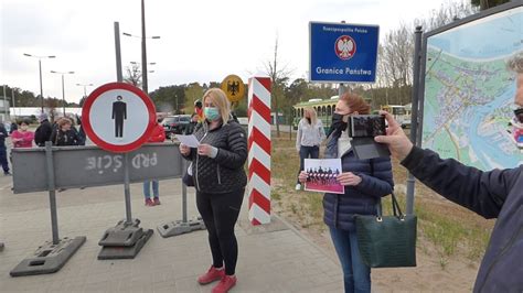 Hundreds protest against lockdown at Polish-German border