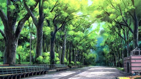 Anime Landscape: Anime Park Background