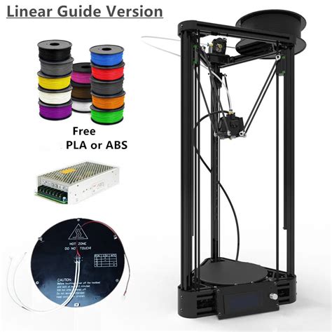 High Precision Kossel Linear Guide Rails Delta 3D Printer Auto level Rostock With Heatbed,Linear ...