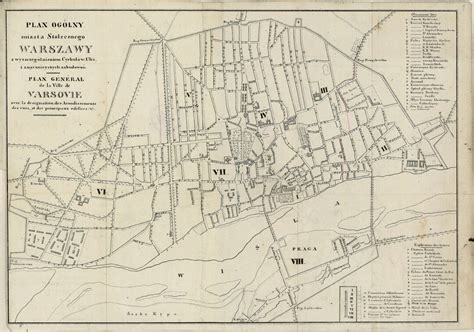 Warsaw Map, Map of Warsaw, Warsaw City, Old Warsaw Map, Retro Warsaw Map, Vintage Warsaw Map ...