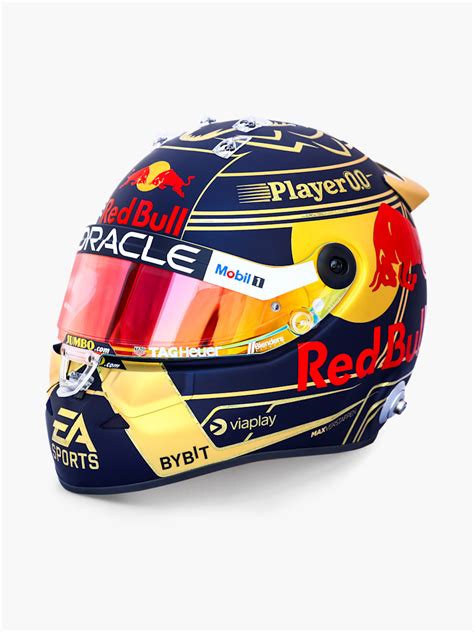 Oracle Red Bull Racing Shop: 1:2 Max Verstappen World Champion 2023 Mini Helmet | only here at ...