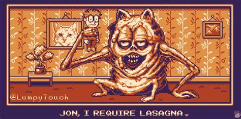 Garfield, Only He's A Nightmarish Monster Starring In A Game Boy Game