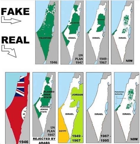 Israel and Palestine map : r/MapPorn