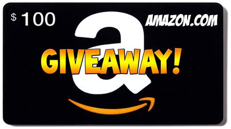 Amazon $100 Gift Card Giveaway! (Amazon.com) - YouTube