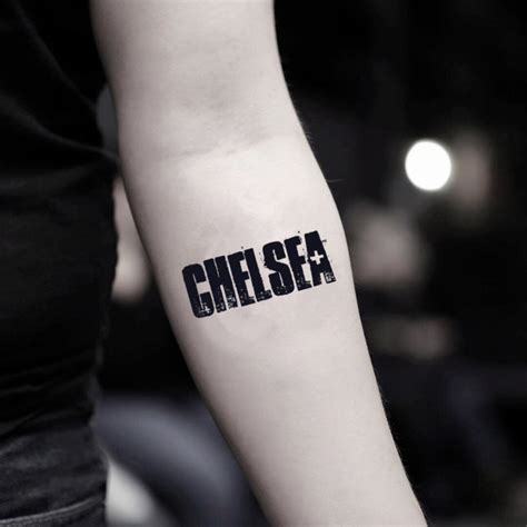 Chelsea Temporary Tattoo Sticker - OhMyTat