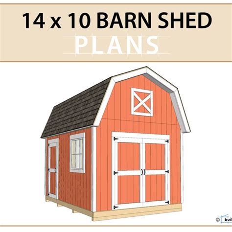 DIY 10x12 Barn Style Shed With a Loft Plans two Story Shed - Etsy