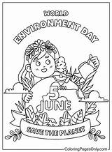 Environment Coloring Environmental Pages Print Activities Kids  sketch template