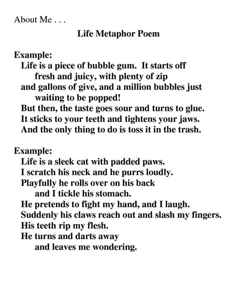 51 extended metaphor examples in poetry