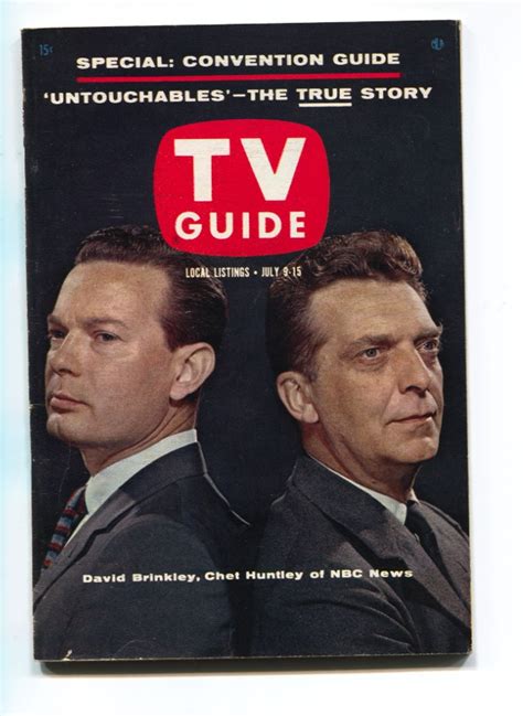 TV Guide-September July 9, 1960-DAVID BRINKLEY and CHET HUNTLEY-No ...