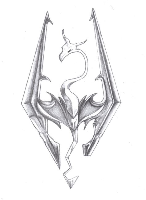 Skyrim Logo Drawing at PaintingValley.com | Explore collection of ...