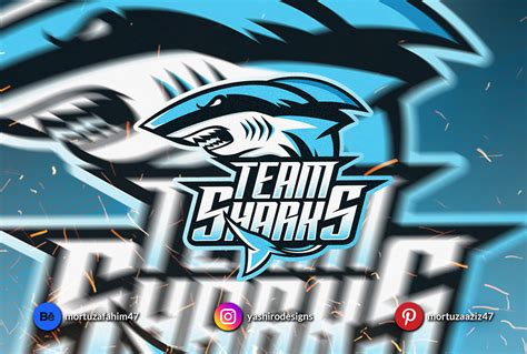 Team Sharks Mascot Logo Design by Mortuza Aziz Fahim on Dribbble