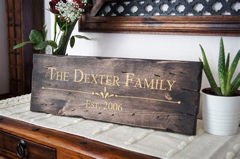 Custom Wood Signs Personalized Family Name Wood Sign Rustic - Etsy