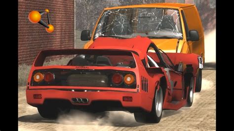 BeamNG.Drive Mod : Ferrari F40 (Crash test) - YouTube