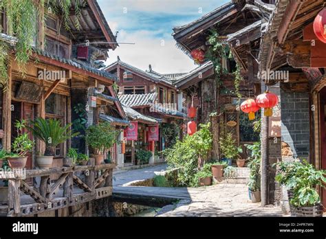 LIJIANG, CHINA - Old Town of Lijiang (UNESCO World heritage site). a famous landmark in Lijiang ...