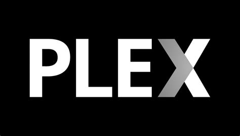 Plex White Logo Black and White – Brands Logos