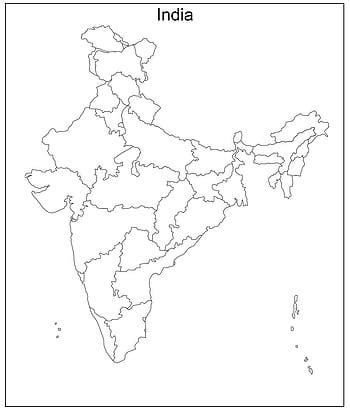 Physical Map Of India Printout - Get Latest Map Update