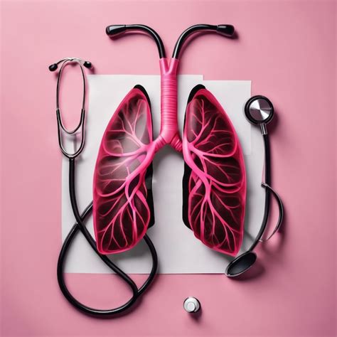 Premium AI Image | A photo of an effected lungs with stethoscope