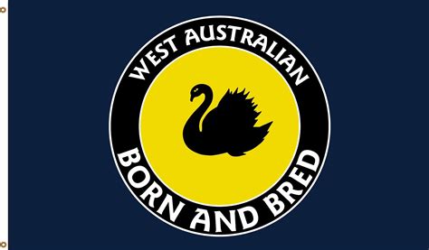 West Australian Born And Bred Flag WA Flag - Custom Flag Australia