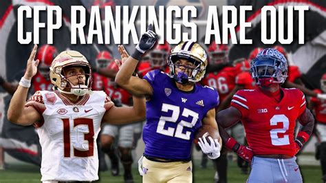 The 1st College Football Playoff Rankings of The Season Have Been Announced | CFP Rankings - YouTube