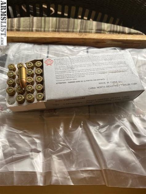 ARMSLIST - For Sale: Norinco 9mm Ammo- 500 rounds / $175