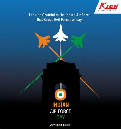 Indian Air Force Day-vector Illustration Of Indian Jet Air Shows • Wall ...