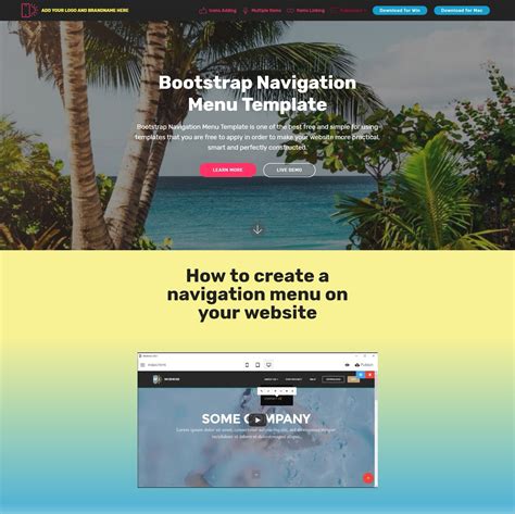 Wonderful HTML Bootstrap Carousel Video Players and Navigation Menu Examples