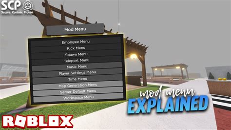 WHAT'S INSIDE THE MOD MENU? • Roblox SCP-3008 - YouTube