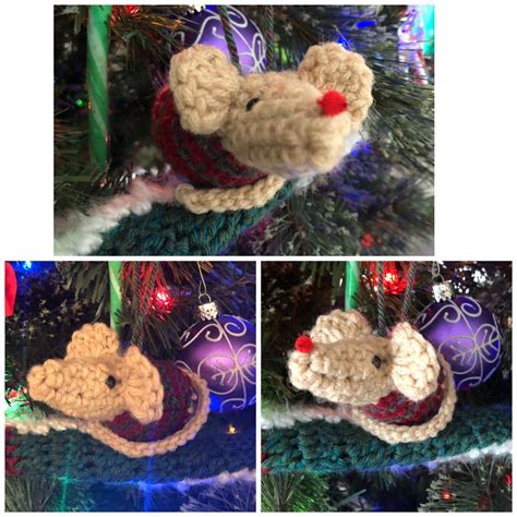 Christmas Mice Ornaments Gifts : r/Amigurumi