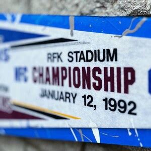 1991 NFC Championship Game Detroit Lions Hand Embellished Memorabilia ...