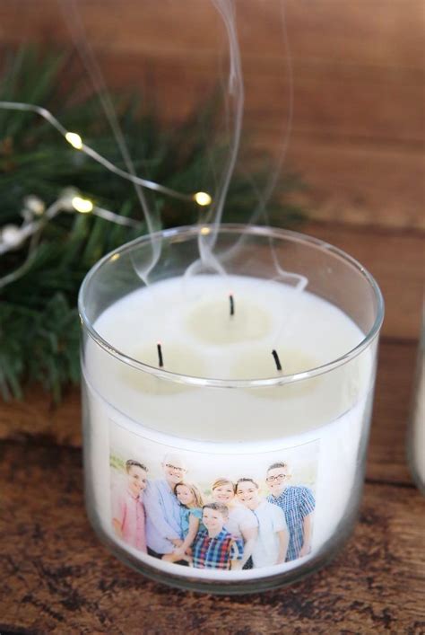 How to Make Personalized Photo Candles | Personalized candles, Easy handmade gifts, Photo candles