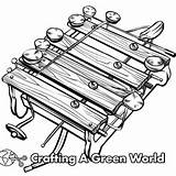 Xylophone Coloring Pages  Free & Printable sketch template