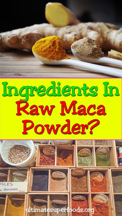 Raw Maca Powder Benefits - Ultimate super foods