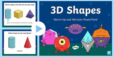 3D Shapes Warm Up and Revision PowerPoint - Mental Maths, Warm