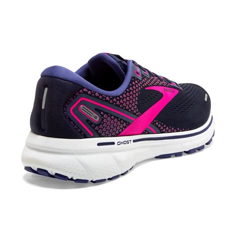 Brooks Ghost 14 Ladies Neutral Road Running Shoes Peacoat Pink white 531 | RunLogic Ireland's ...