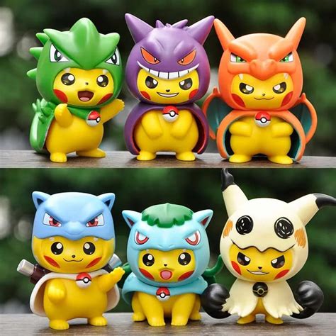 Pokemon Cosplay Pikachu Action Figure | Tinyminymo