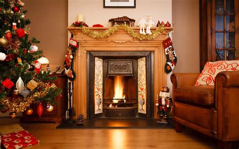 Christmas Fireplace Backgrounds - Wallpaper Cave