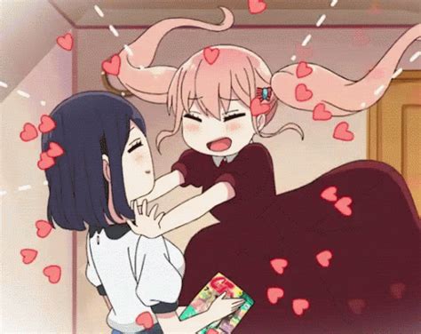 Anime Hearts GIF - Anime Hearts Hug - Discover & Share GIFs