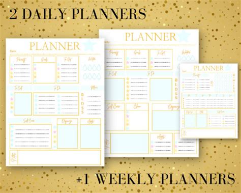 Beautiful Planner and 12 Month Calendar Organized Printable - Etsy