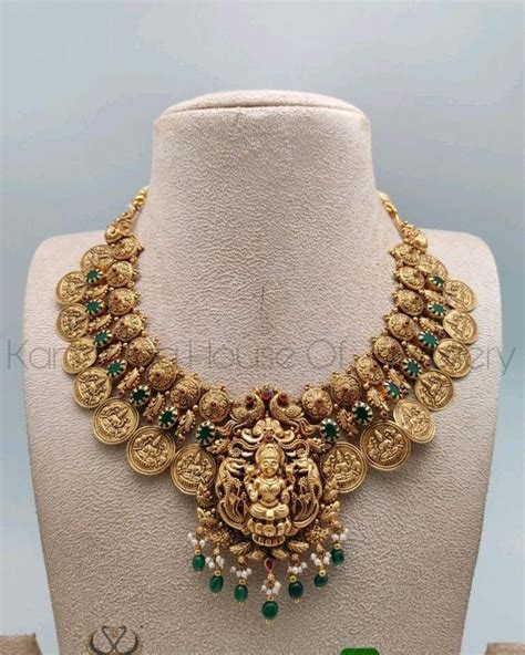 jewellery designs | Gold bridal jewellery sets, Antique necklaces ...