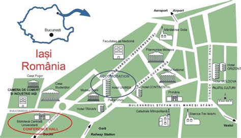 iasi Map - Romania