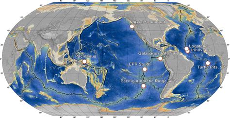 Mid Ocean Ridges Map