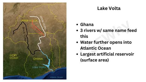 Lake Volta Map