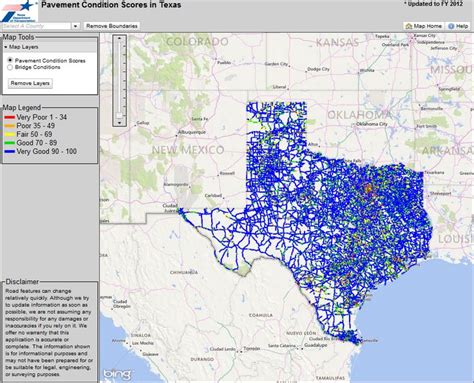 Use TxDOT's interactive Pavement Condition Scores map to see how roads ...