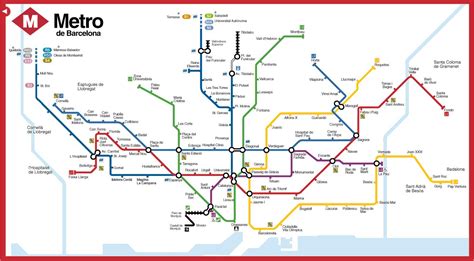 Metromap barcelona - Bcn U-Bahn-Karte (Katalonien, Spanien)