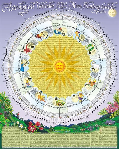 Astrological Calendar 2021; chart rolled in tube | All Rare Herbs