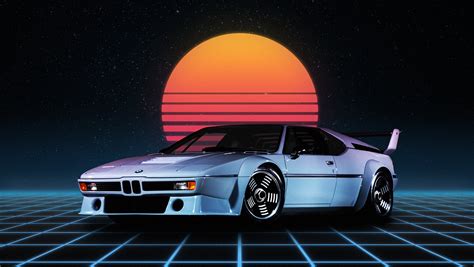 Silver BMW coupe, bmw m1, Retro style, synthwave, German cars HD wallpaper | Wallpaper Flare