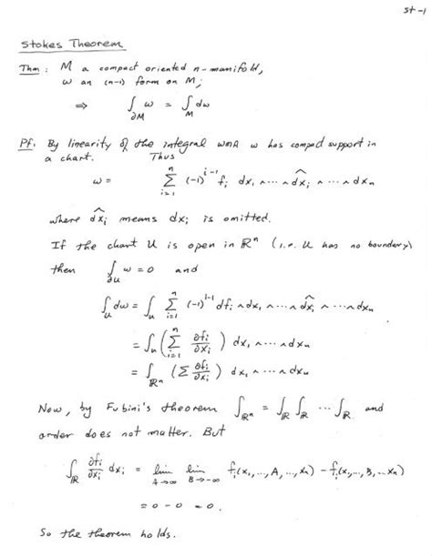 Stokes Theorem